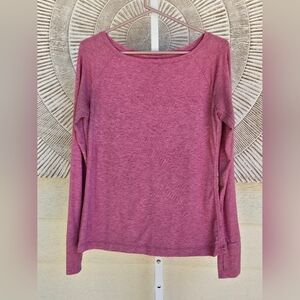 GAP Fit Long Sleeve Top Activewear Top Sz S (Could Fit Medium) Rose Pink